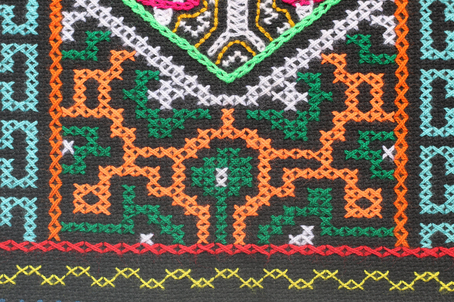 Medizin Pilz - Shipibo Altartuch , 33x34cm- Schamanisches Tuch - Silvia Ricopa - Sacred Weavings