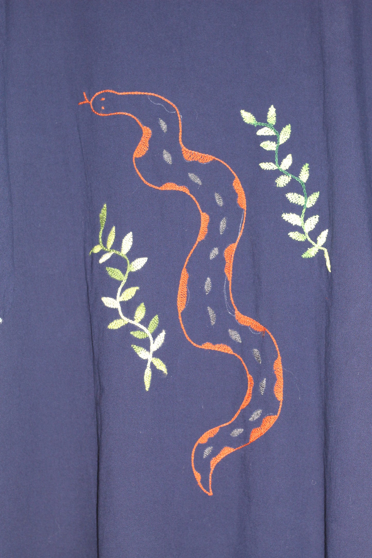 Shipibo Baumwollhemd in Blau
