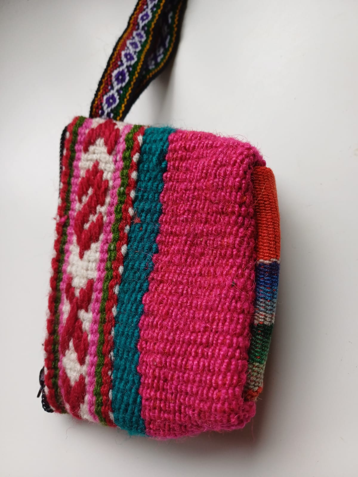 Peruanischer Geldbeutel aus Wolle - Handgefertigt - Sacred Weavings