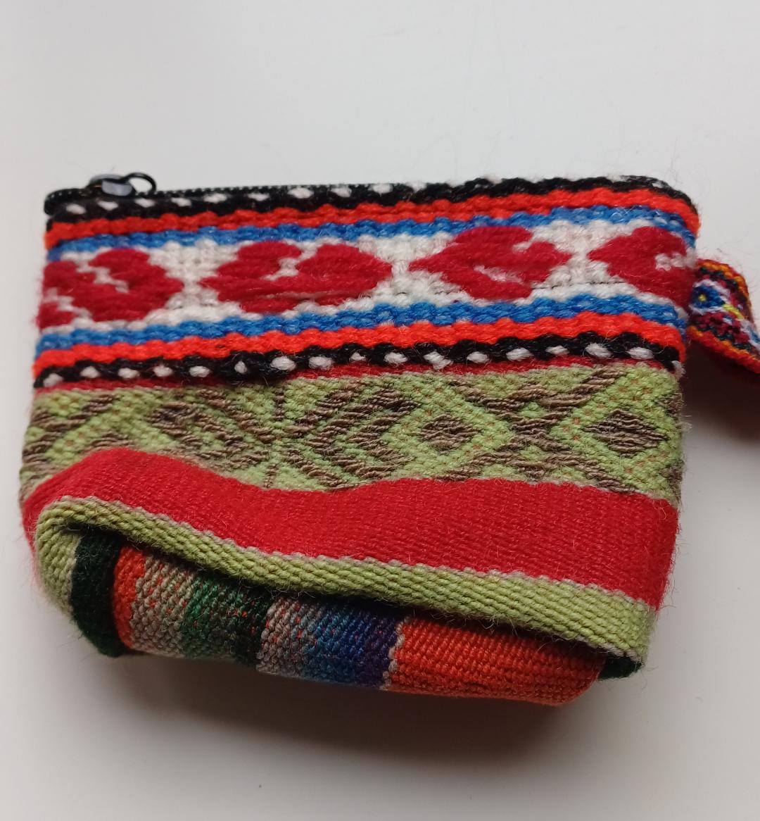 Peruanischer Geldbeutel aus Wolle - Handgefertigt - Sacred Weavings