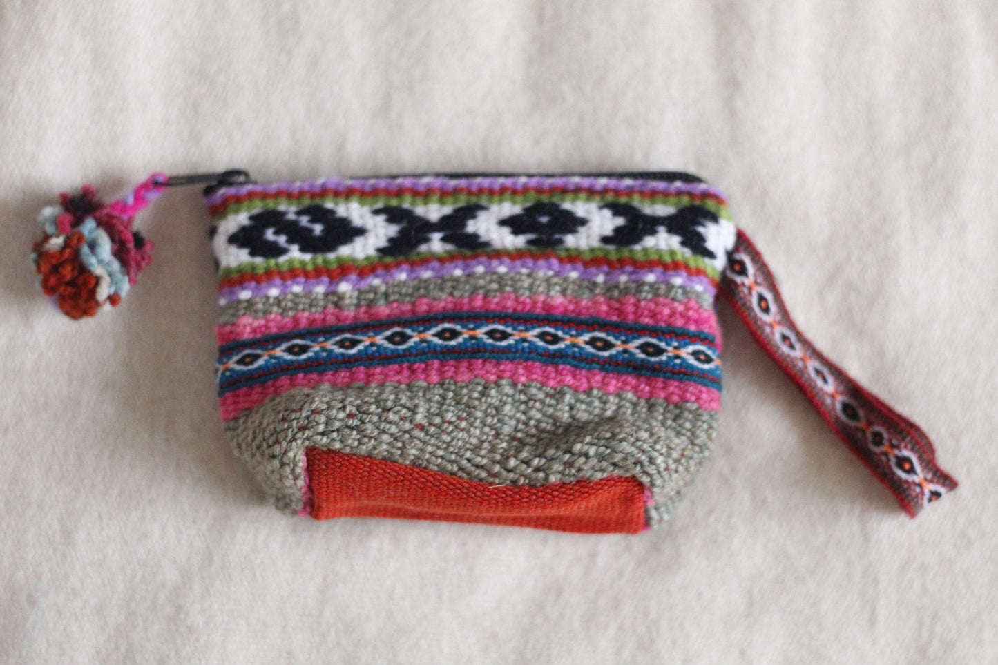 Peruanischer Geldbeutel aus Wolle - Handgefertigt - Sacred Weavings