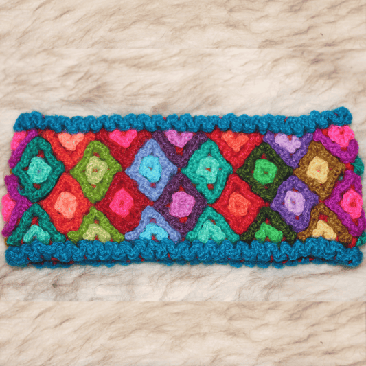 Buntes Woll Stirnband für Erwachsene - Sacred Weavings 