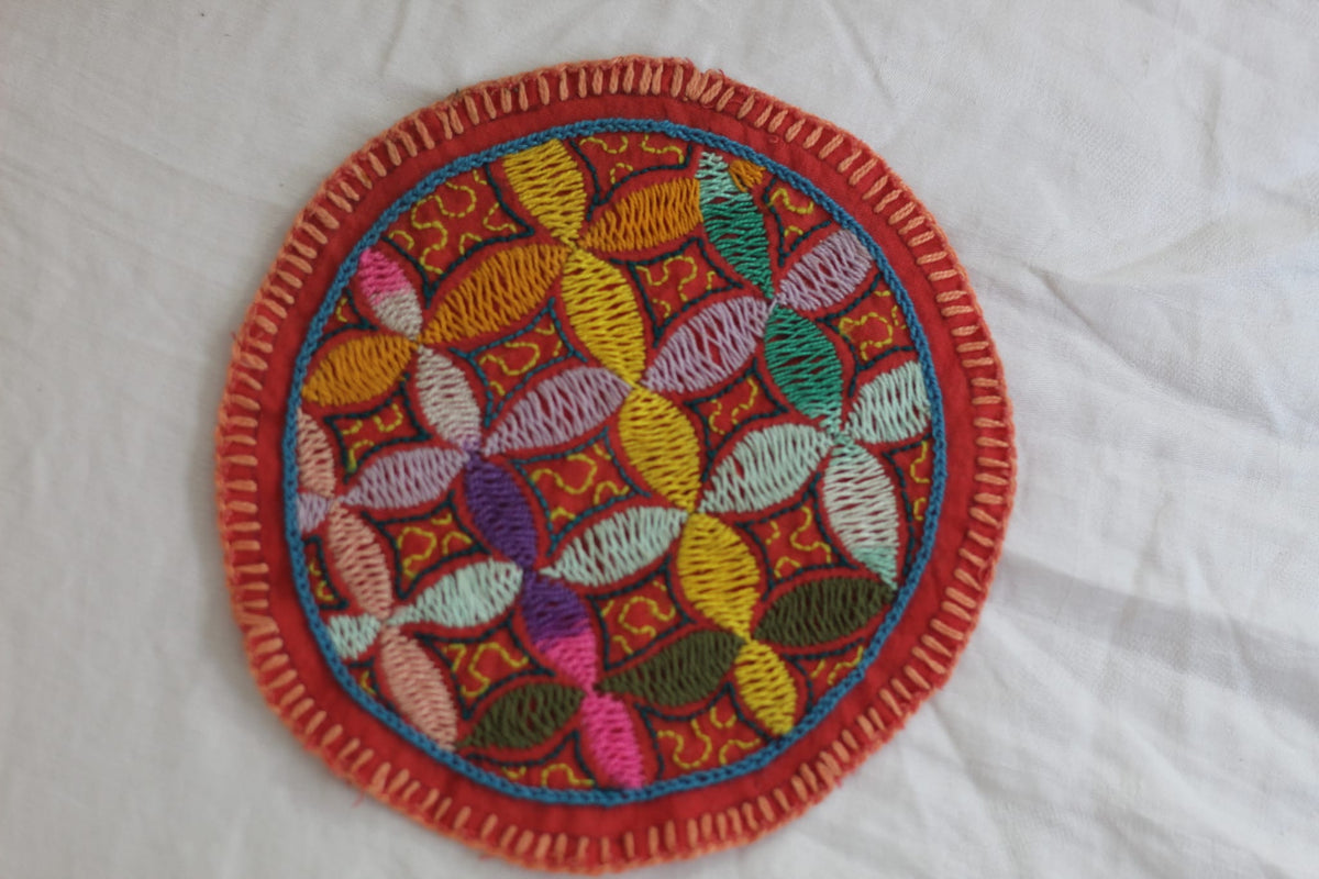 Shipibo patch - 13cm Diameter - Green Power 
