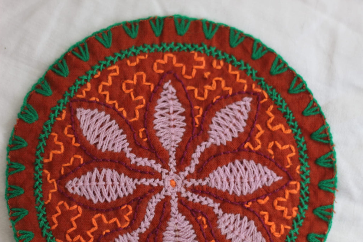 Shipibo patch - 13cm Diameter - Green Power 