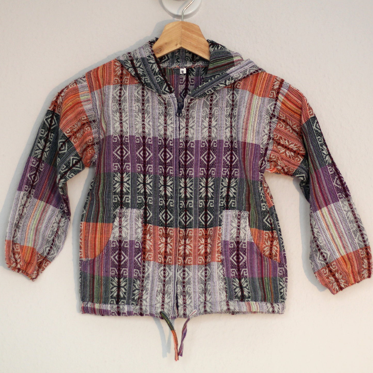 Kids Hoodie | Made in Peru | Ethical Boho Kidswear - Sacred Weavings 